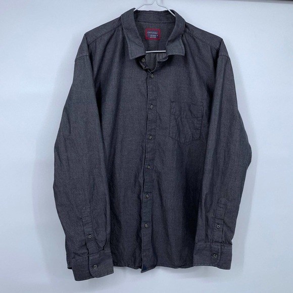 UNTUCKit Shirts Charcoal Gray Untuckit Casual Button Down Shirt Xxl